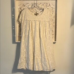 Vintage America Cream Lace Mini Dress